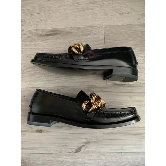 Versace Women's Leather Loafers Size 38 (7.5-8) - Picture 4 of 6